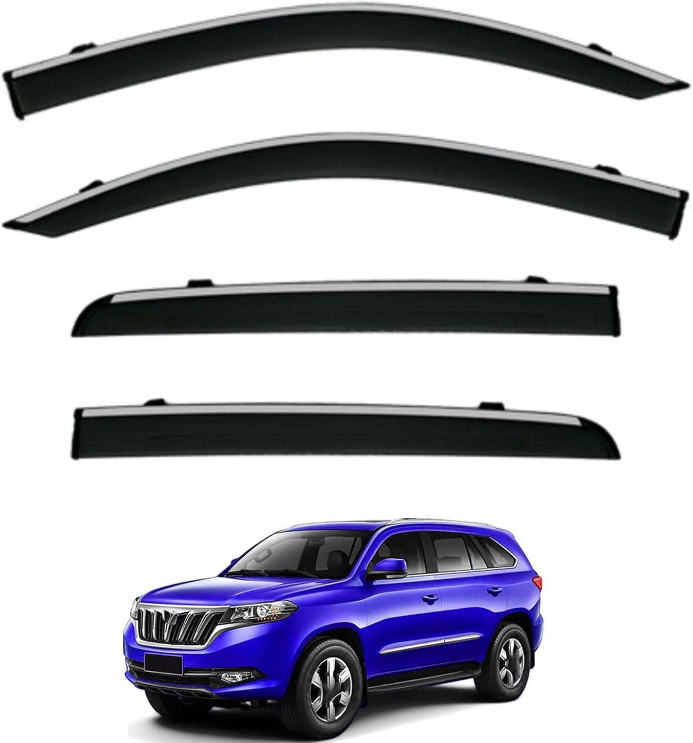 PLAKDFUU Wind Deflectors Rain Guards for Kantanka Onantefo MK1 2015-2020 4Pcs, Side Window Visors Block UV & Rain, Fresh Air Flow