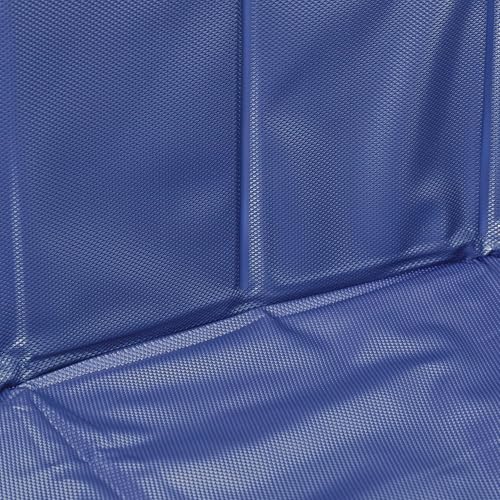 Relaxdays Hundepool, H x D: 30 x 120 cm, faltbar, mit Ablassventil, Hundeplanschbecken zur Abkühlung, PVC & MDF, blau