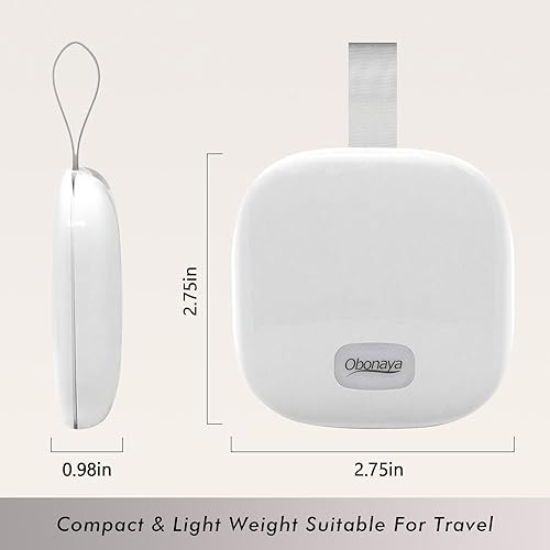 Miniatura 2 de Espejo de maquillaje de viaje con aumento de luz 3X, espejo de tocador portátil de doble cara de 1 color con recargable para viajes esenciales,