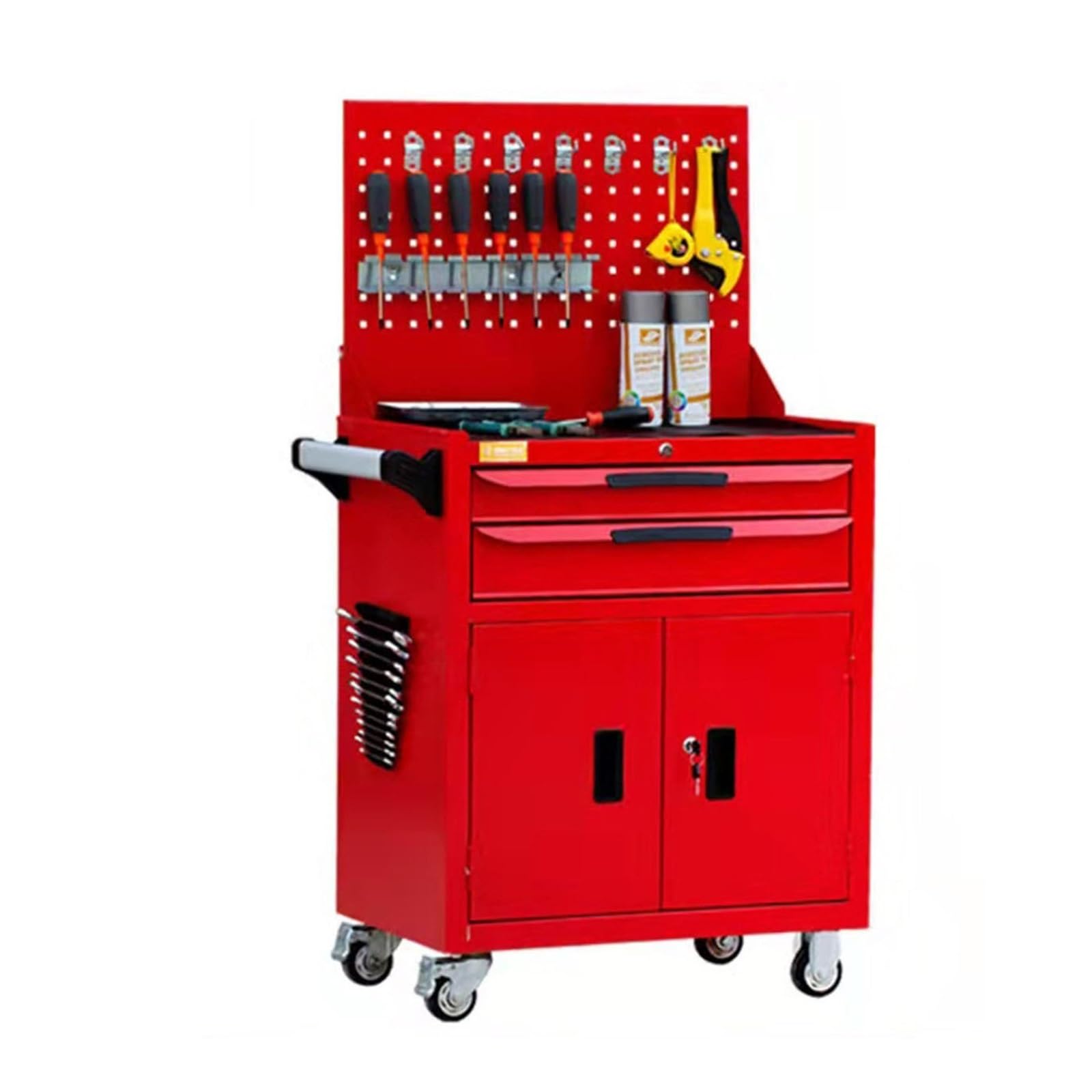 Fzl02068lm One Color Tool Case Rolling Tool Chest With Drawer, High Capacity With Wheels, Mobile Steel Cabinet Storage For Warehouse Storage Solution