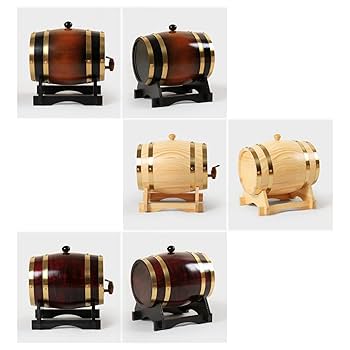 Amazon｜ワイン樽 オーク熟成樽 ウイスキー樽 木製スタンド付き