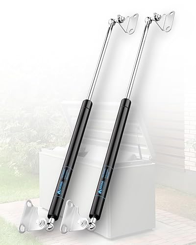 Amortiguadores de resorte de gas de 20in, 35libras, 155N con soportes de montaje tipo L para puertas de armario, caja de herramientas, tapa de