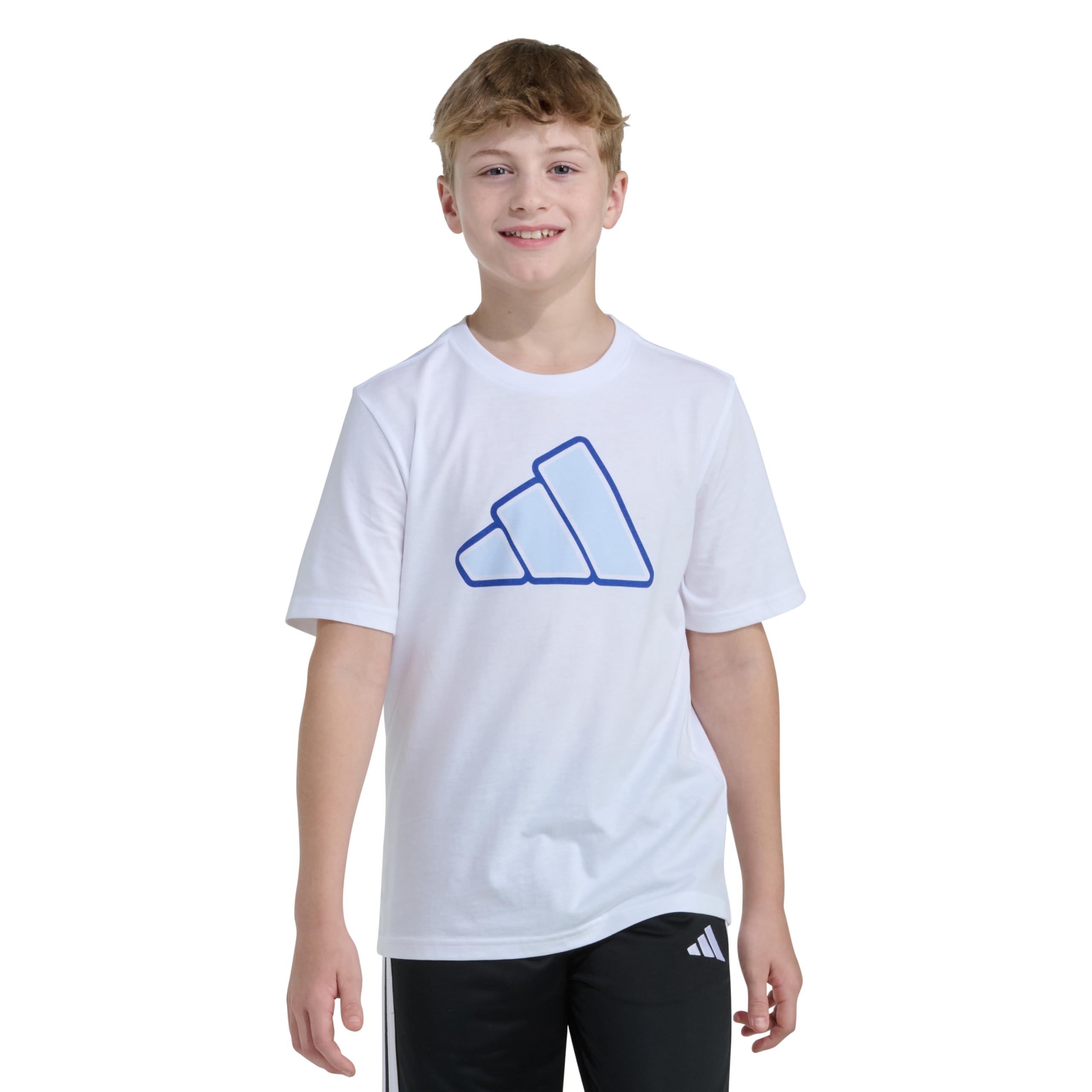 

                                                    Adidas Boys Short Sleeve World Cup Two Color Logo 
