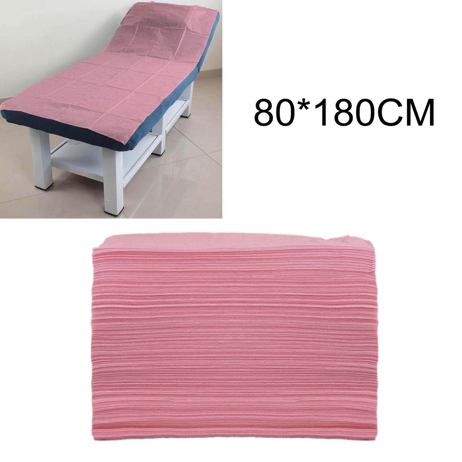 Sharplace 100x sábana desechable tejida cubierta de de masaje, rosa sin agujero