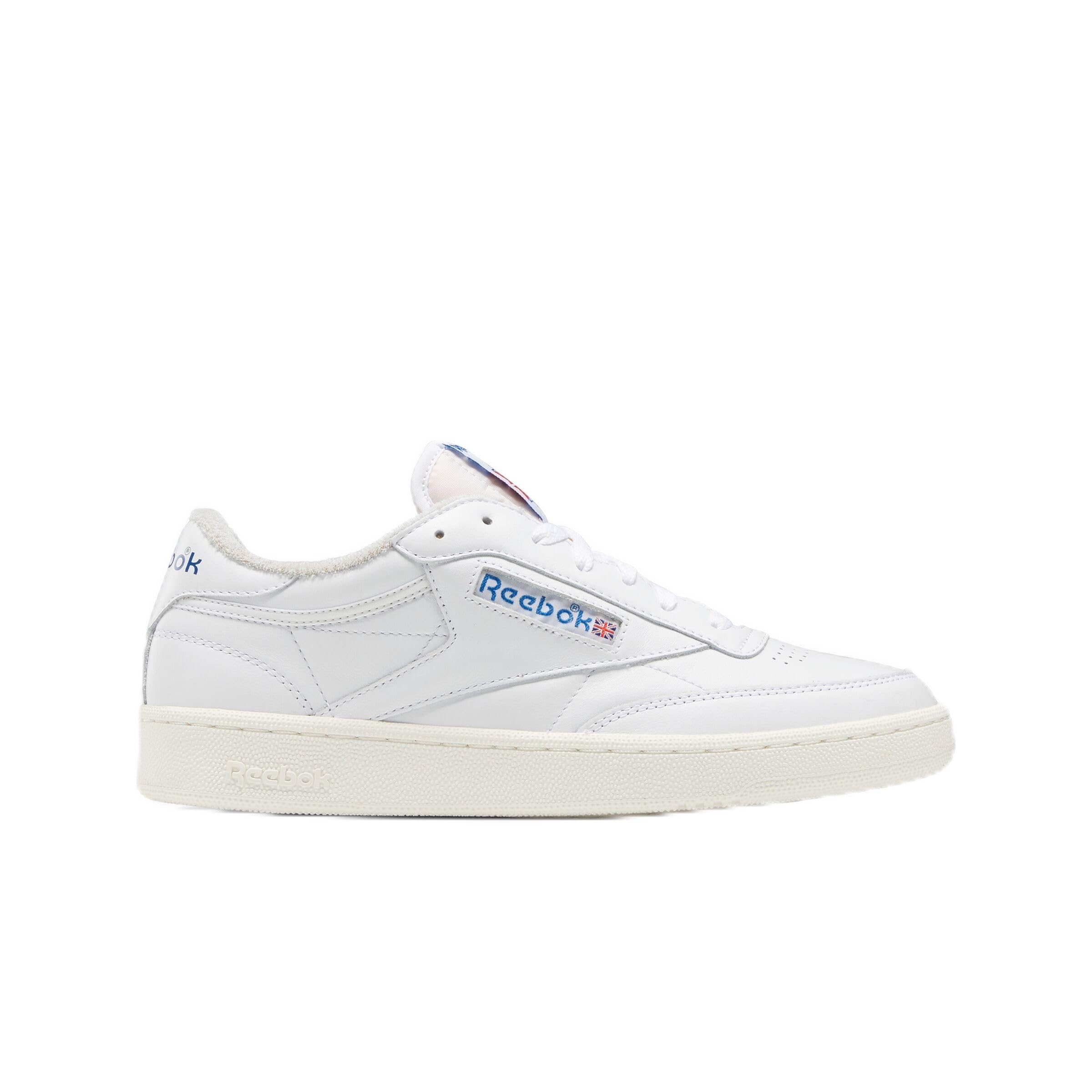 Reebok Men Club C 85 Vintage Sneaker, FTWR White/Chalk/Vector Blue, 2.5