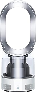 Dyson AM10 Humidificador y Ventilador, Humidificación Higiénica de Vapor Frío, Control Automático de Humedad, Niebla Ultrafina, Funcionamiento Silencioso, Blanco/Plata