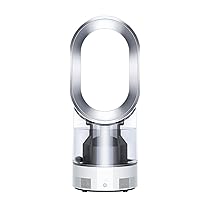 Dyson AM10 Umidificatore e Ventilatore, Umidificazione a Freddo, Controllo Automatico dell’Umidità, Bianco, Argento