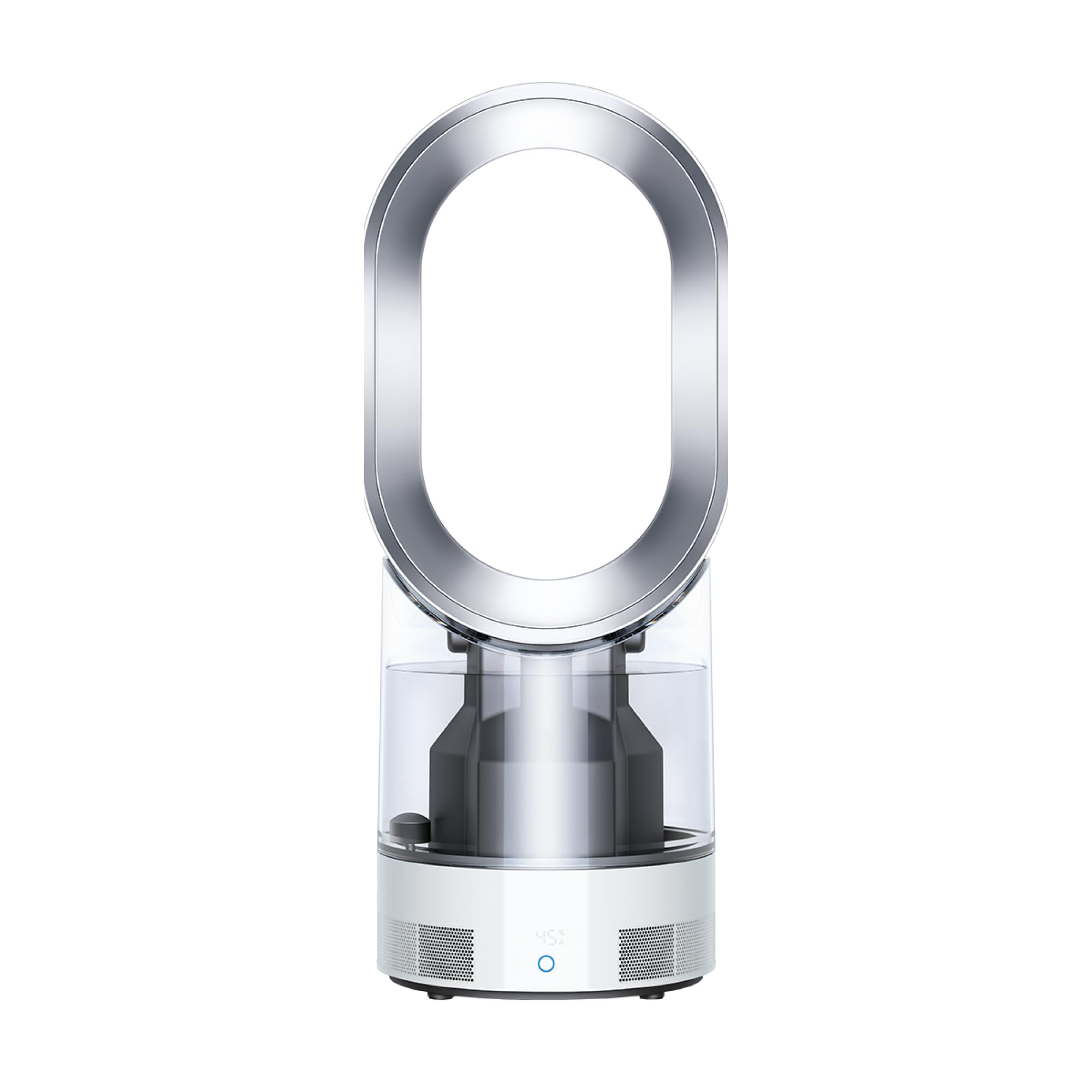 Dyson AM10 Humidificateur et Ventilateur, Humidification à Froid, Contrôle Automatique de l'Humidité, Blanc/​Argent
