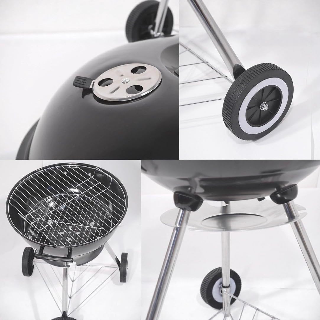 バーベキュー コンロ ポータブルキャンプグリル アップルグリル BBQ コンロ ArcticDeer 焚き火台 調味料棚付き 持ち運