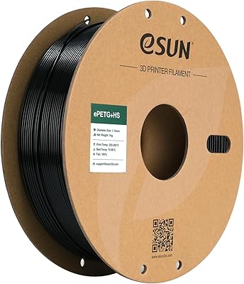 18 – eSUN High Speed Upgraded PETG Filament 1.75mm, High Toughness 3D Printer Filament Speedy PETG for Fast Printing, 1KG Spool (2.2 LBS) 3D Prin…
