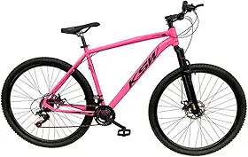 Bicicleta Aro 29 KSW XLT 21 Velocidades MTB Index Disco Mecânico Suspensão 80mm Unissex