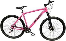 Bicicleta Aro 29 KSW XLT 21 Velocidades MTB Index Disco Mecânico Suspensão 80mm Unissex