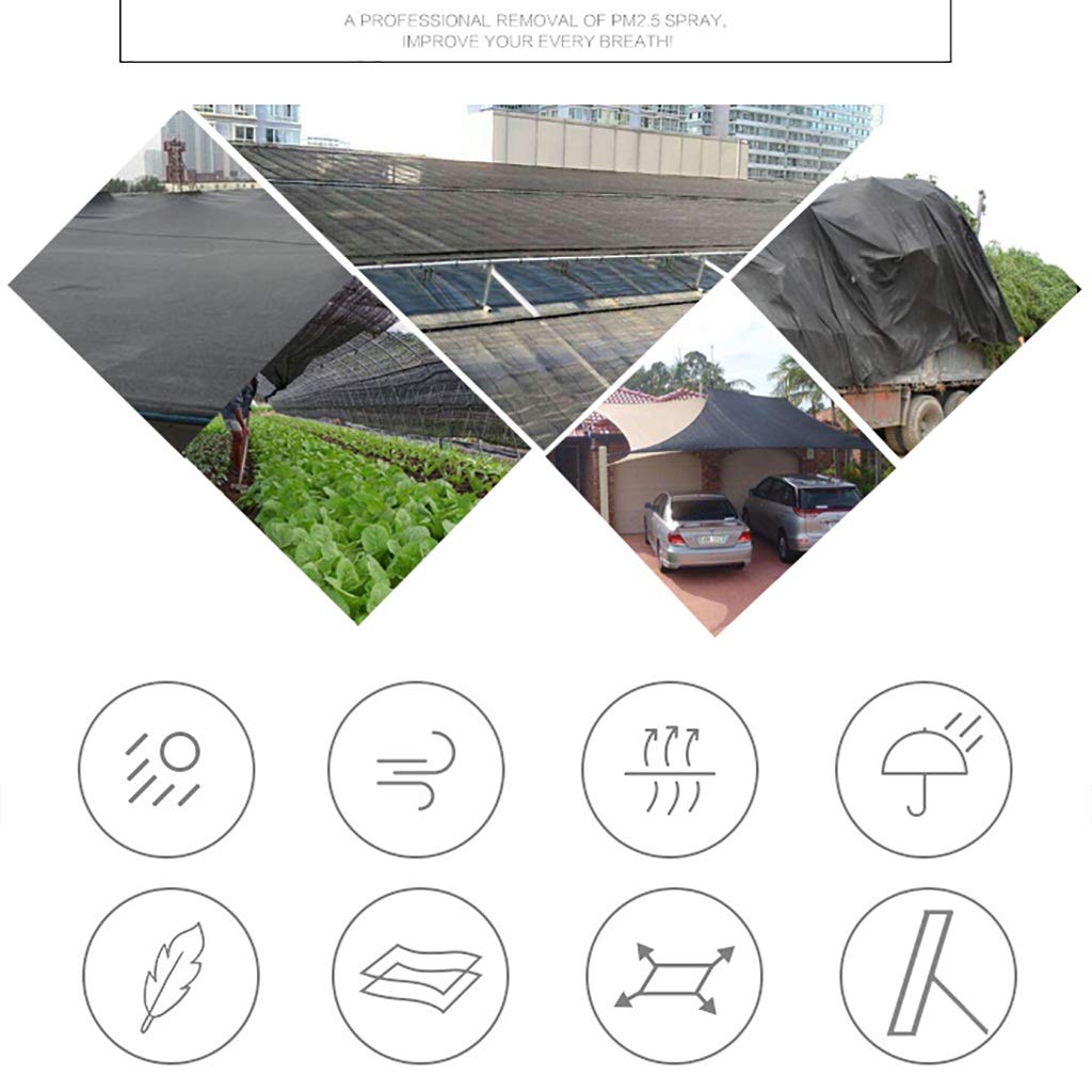 Nologo Toldo Impermeable 90% UV Bloque Protector Solar Canopy for Patio al Aire Libre del césped del jardín Pergola Plataforma de protección Solar Neto for el Invernadero, Todos los tamaños