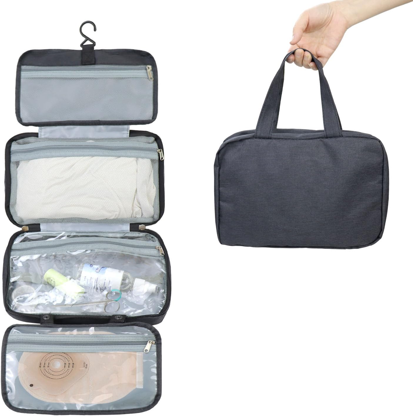 welsoon Ostomy Travel Bag Hanging Ostomy Supplies Bags for