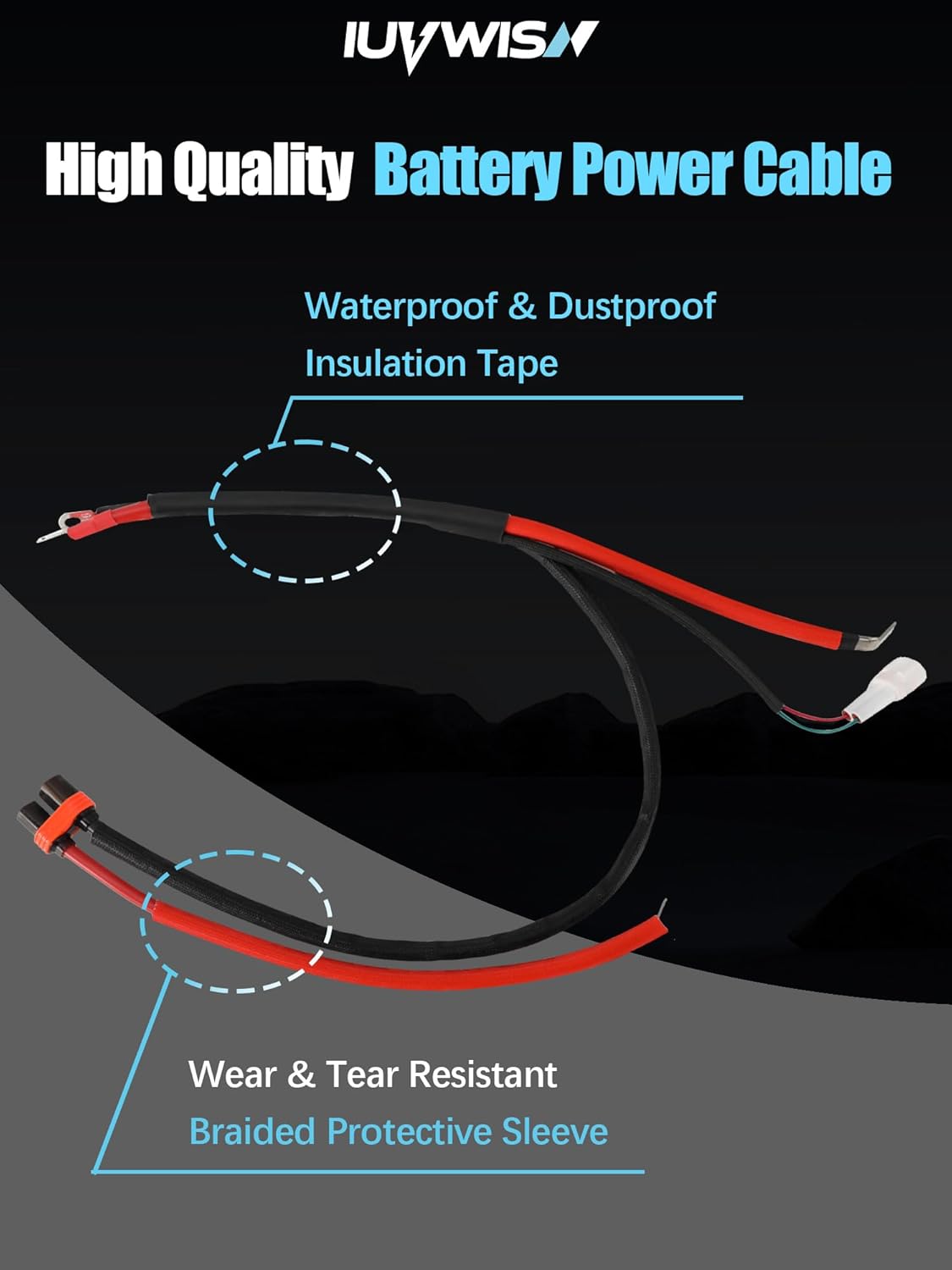Main Power Wire Wiring Cable Cord Harness for Surron Sur Ron LBX Light Bee X/S Electric Dirt Bike,Play and Plug Battery Connector Wire