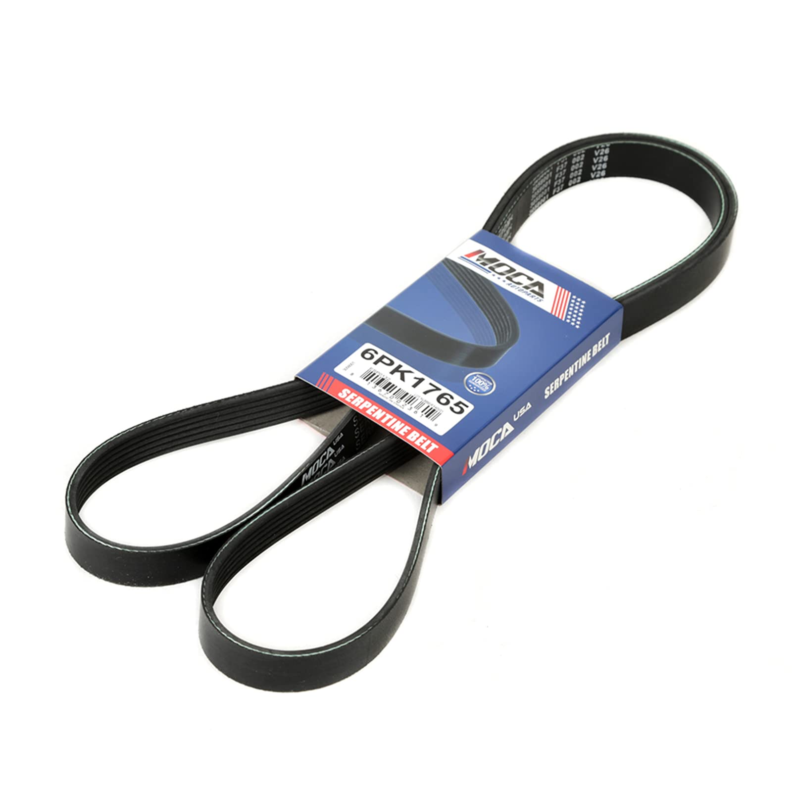 MAXWIN EPDM Serpentine Belt Fit 98-01 for Ford Ranger, 07-10 for Chevrolet Sebring, 08-10 Town & Country, 13-16 for Porsche 911, and More #6PK1765