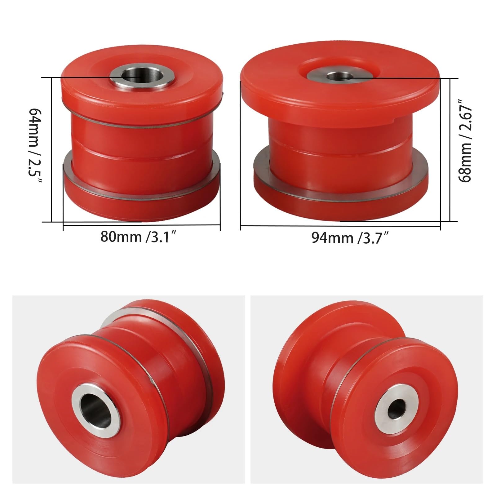 Zawieszenia Wahacz Tuleja górna Pasuje do Bmw E46/X3 E83,33316770781,33316770783,33316770784,33311092517 tuleje tylnej ramy pomocniczej
