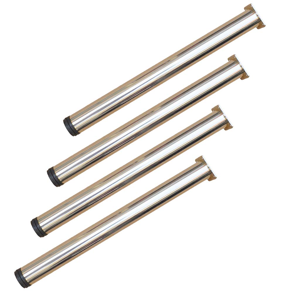 Gambe regolabili in metallo per tavolo da colazione – 70 cm resistenti piedini in acciaio inox set di 4 mobili per casa e cucina