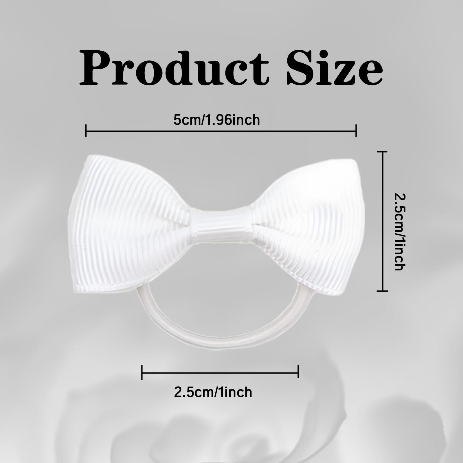 20 Pieces White Hair Accessories, Whites Hair Bow, Whites Bows for Hair Girls Bobbles Bows School Bands - Image 2