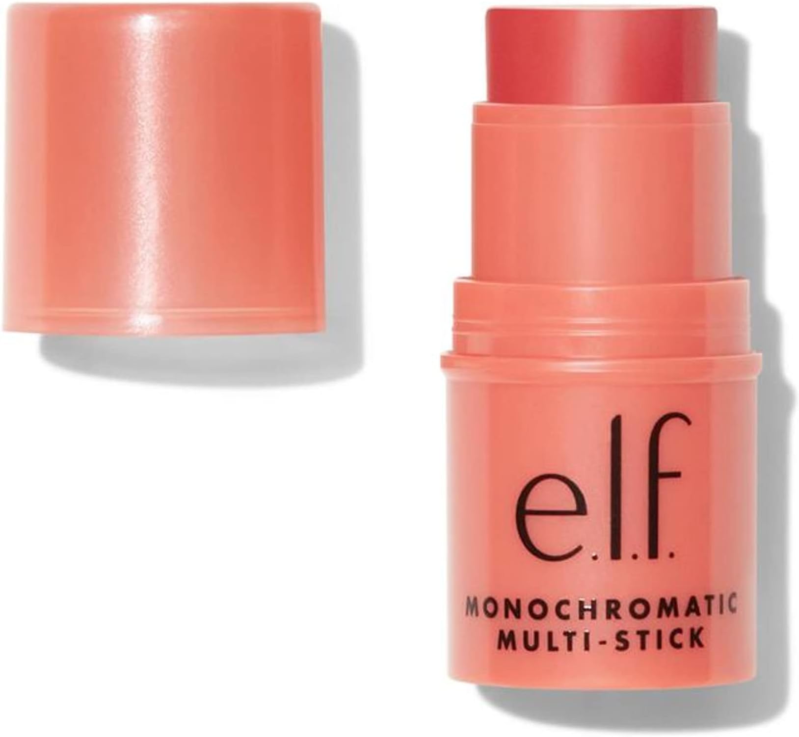e.l.f. Monochromatic Multi Stick, Luxuriously Creamy & Blendable Colour, For Eyes, Lips & Cheeks, Glimmering Guava, 0.17 Oz (5g)