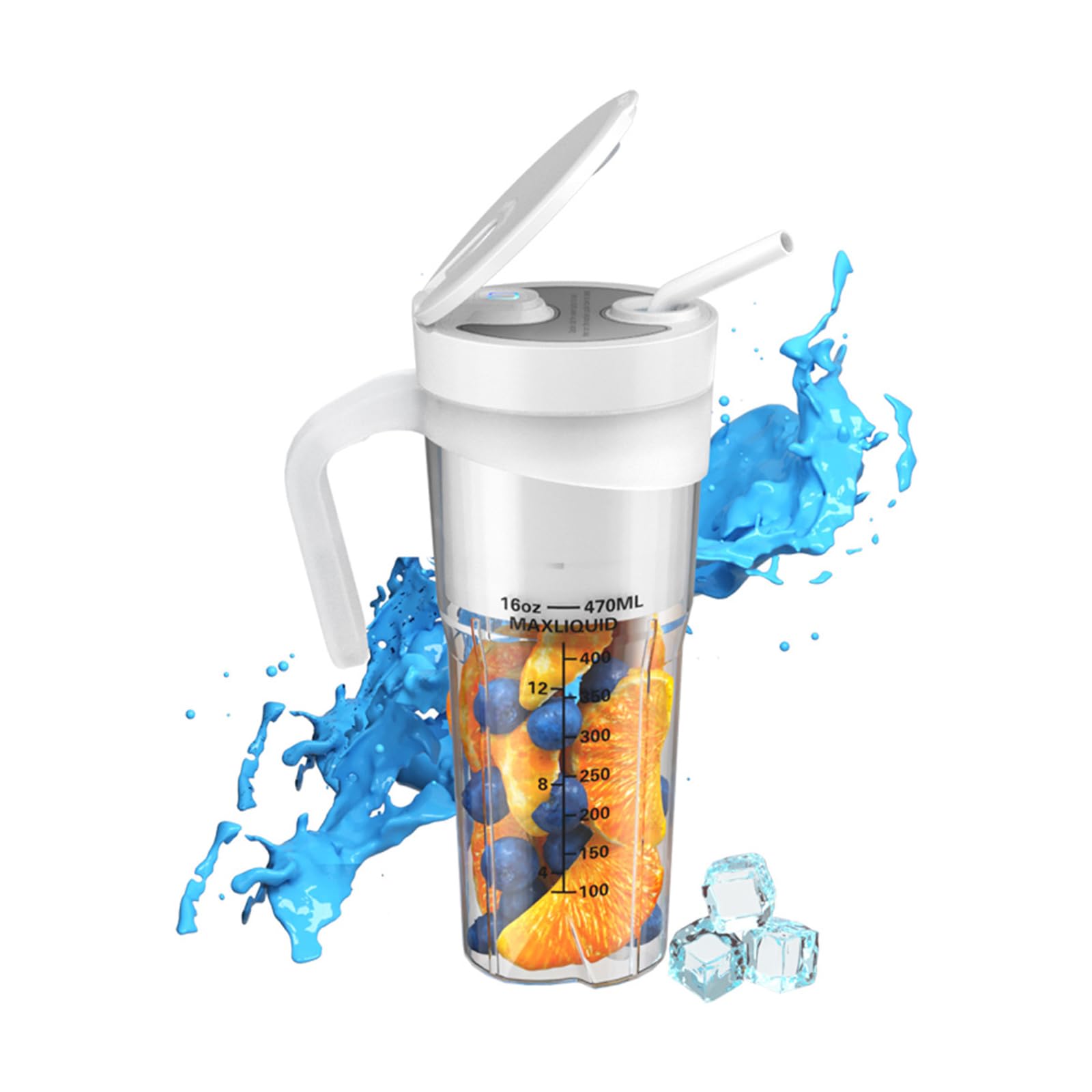 Portable For Shakes 16oz Rechargeable With 6 Sharpness Multifunctional Cup