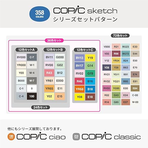 Miniatura 6 de Too Copic Sketch Basic - Juego de 36 colores