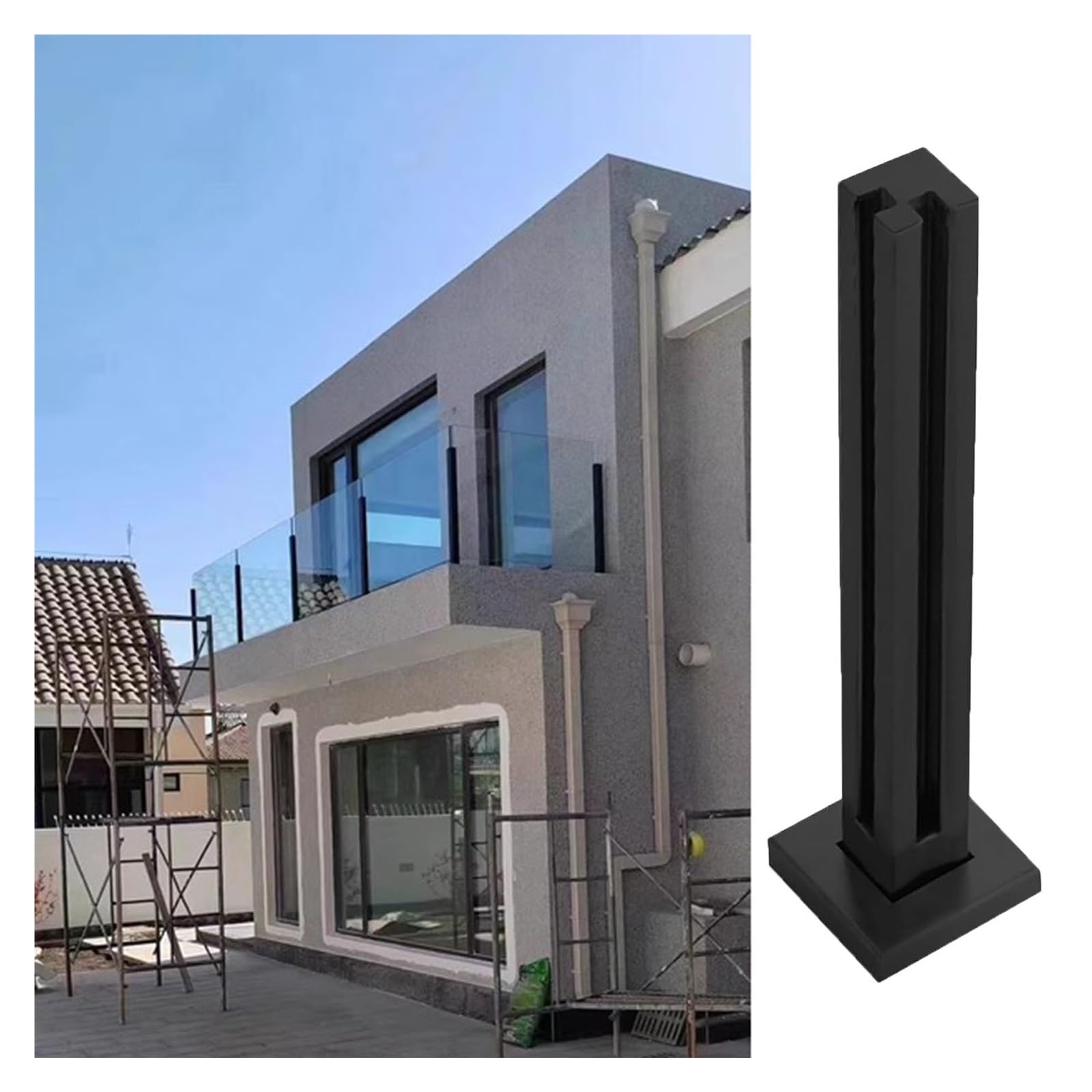 Zestaw balustrad ze stali nierdzewnej do schodów grudniowych 10 mm s system balustrad idealny do użytku wewnątrz i na zewnątrz, bezpieczna konstrukcja do nowoczesnych domów