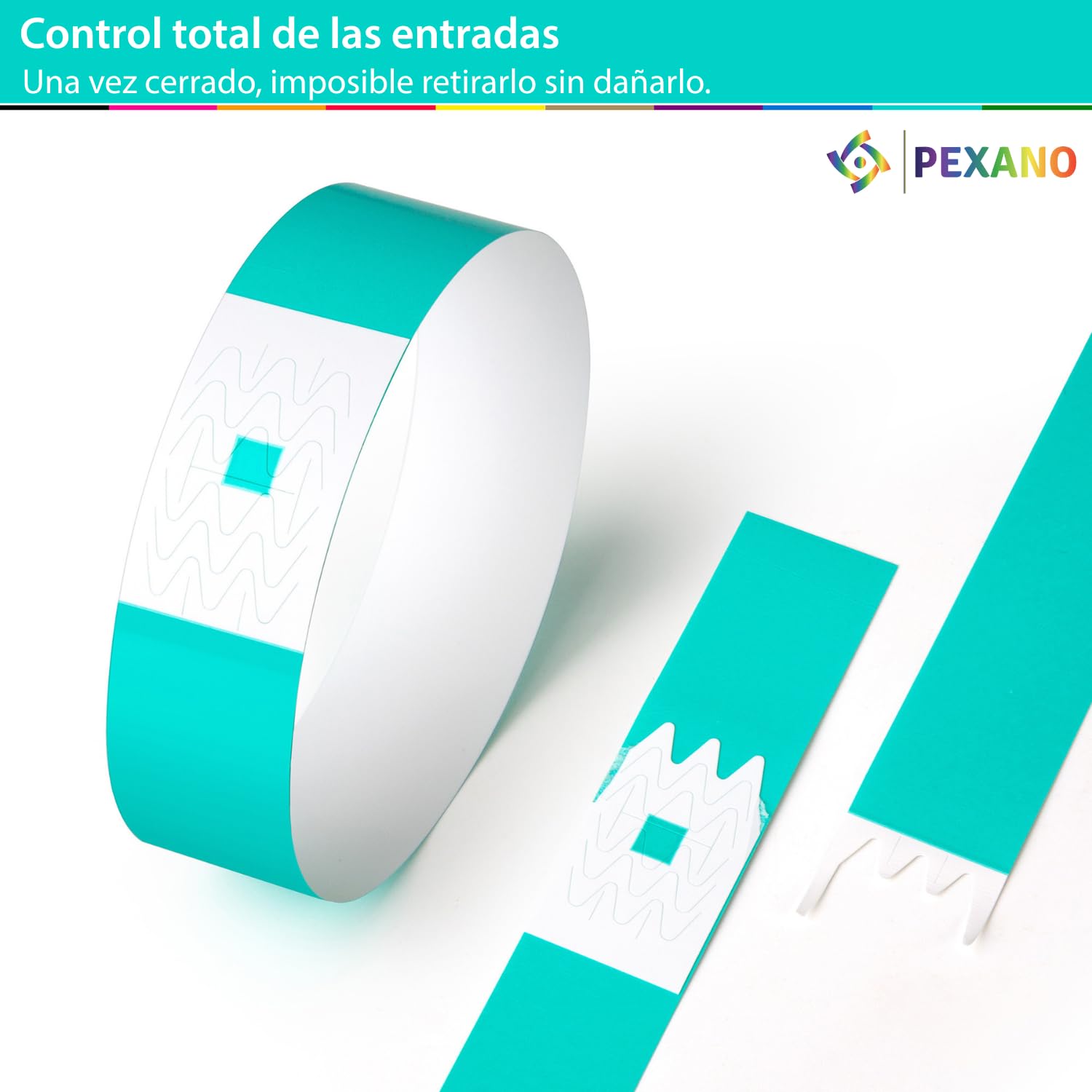 Pulseras Papel para Eventos X1000 Piezas Colores - Brazalete Fiesta Pulseras Identificativas para Niños Eventos Seguridad Fiesta de Cumpleaños, Boda, Festival, Adulto Velada ✯GARANTÍA DE POR VIDA✯