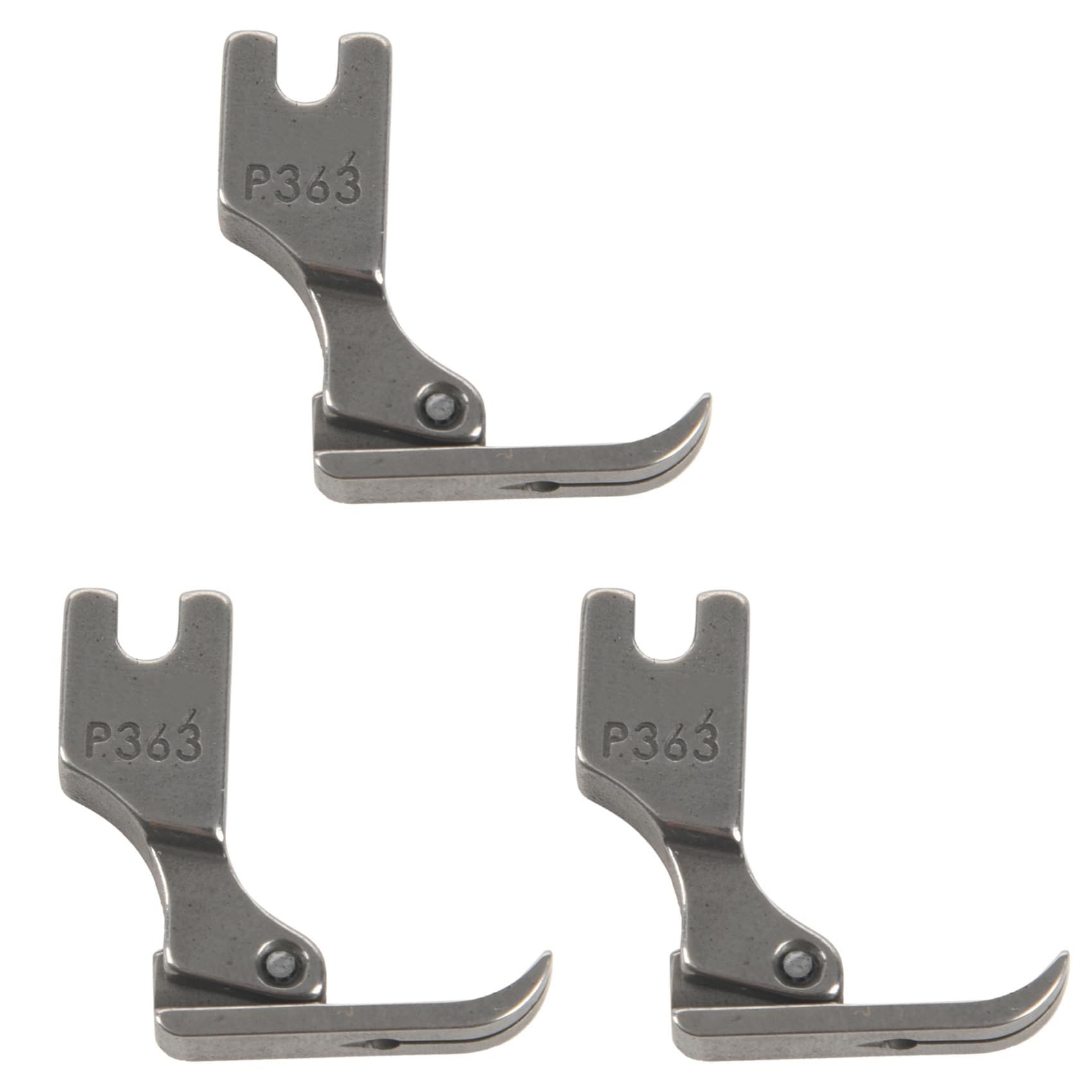 Vjsujehgy 3X Simple Steel Sewing Machine Presser Foot Narrow Zipper Presser Foot for Industry Sewing Machine Attachment Part