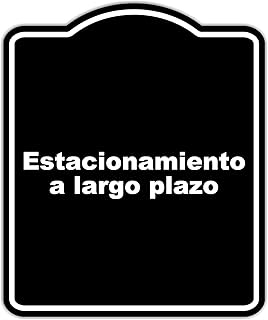 Estacionamiento a largo plazo BLACK Aluminum Composite Sign 20 x 24 inches