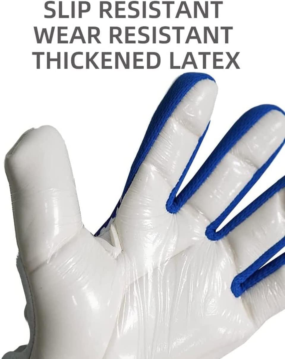 Gants de gardien de but professionnels en latex avec poignée antidérapante résistante à l'abrasion, protection du poignet pour jeunes et adultes