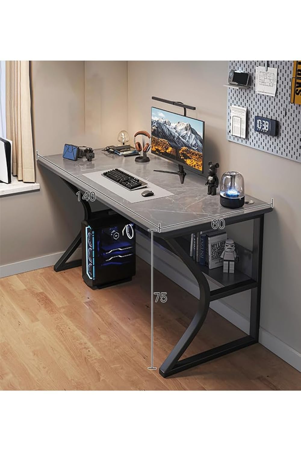 Computer Desk Office & Study Multifunctional Modern Gaming Table 140 CM