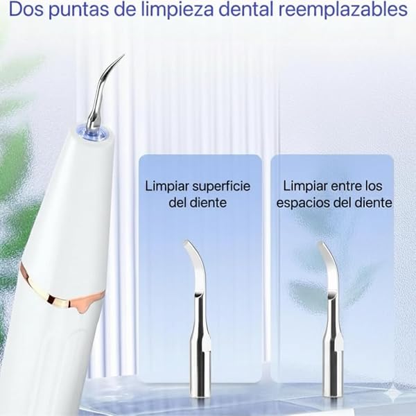 Kit Garaldentist De Limpieza Dental Para Sarro, Cepillo Dental Ultrasonico Portatil Para Limpieza Profunda, 2 Puntas Distintas, Con Luz Led, Ideal Para Tu Mascota - 4