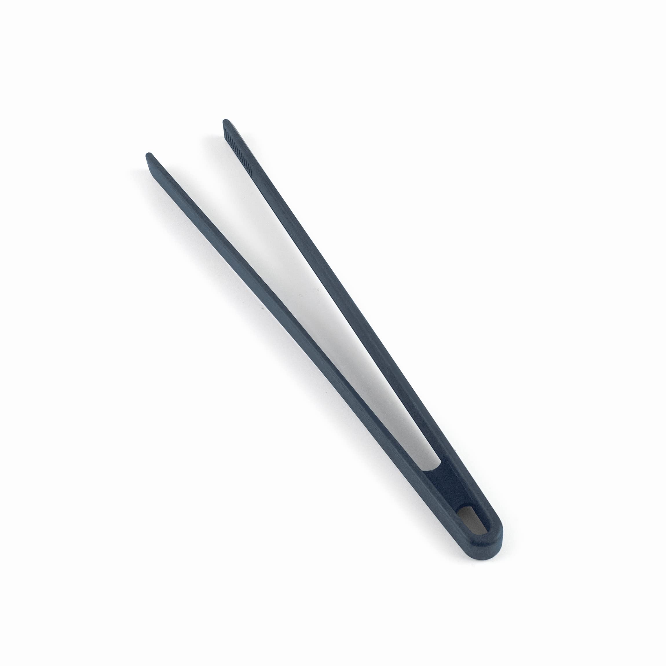 LACOR - Grey Kitchen Tweezers, Long Silicone Tweezers, Ergonomic Handle, Non-Stick Coating, High Temperature Resistant, Dishwasher Safe, 29 cm