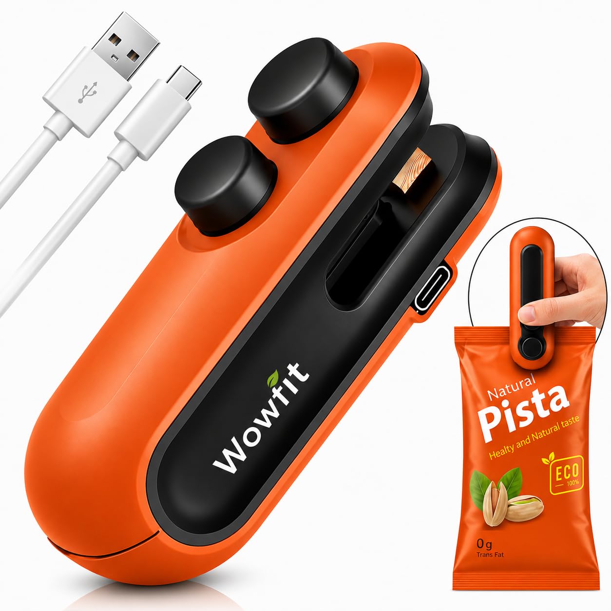 Wowfit Mini Sealing Machine for Food Packets, Packet Sealer Machine, Packing Machine Sealing - Portable Plastic Sealing Machine Heat Sealer for Home, Vacuum Sealer for Plastic Bags-image-43