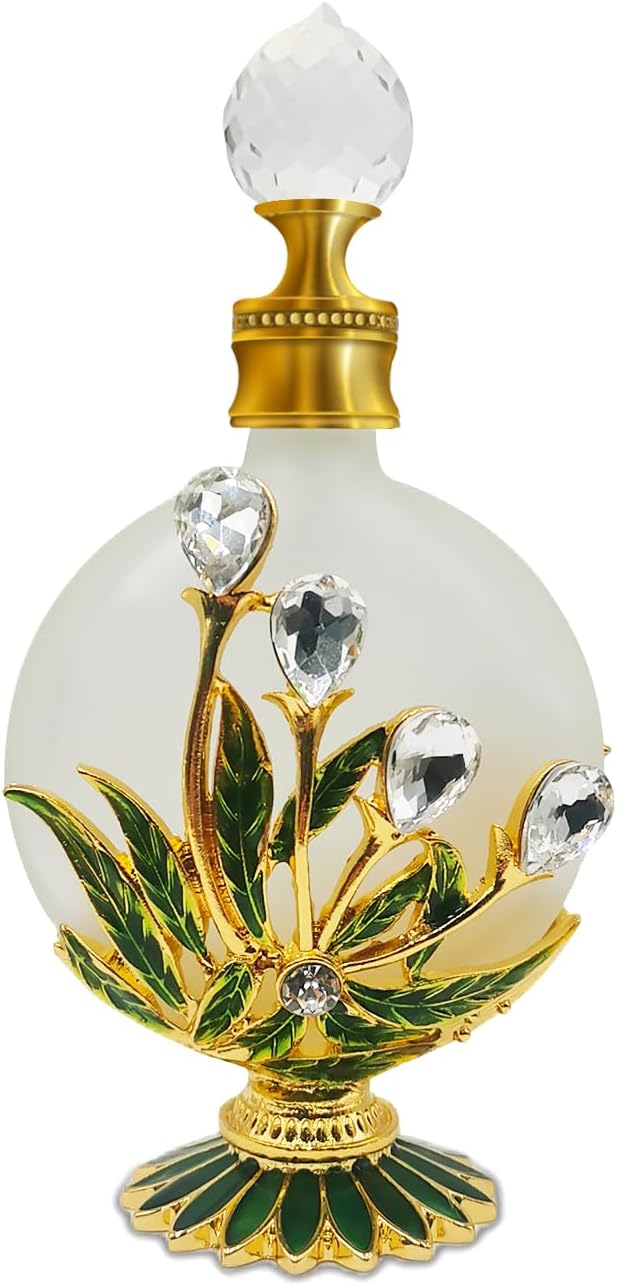 MEHOFOND 30ml Crystal Vintage Perfume Bottles Empty Glass