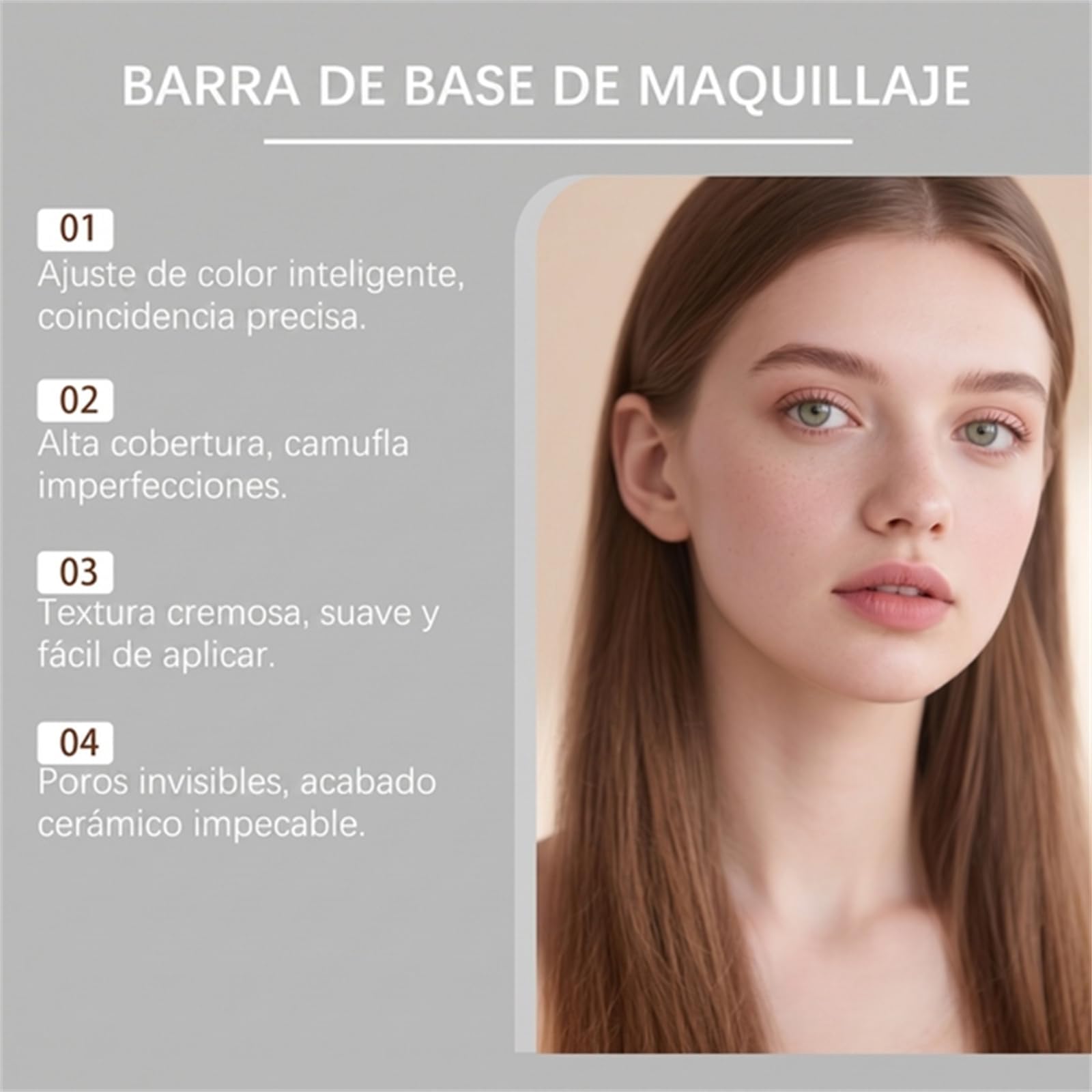 Elyra Base de Maquillaje en Stick 2 en 1 con Corrector