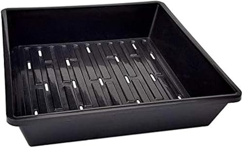 Bandeja de semillas 1010  Extra fuerte con agujeros, paquete de 10, iniciador de plántulas de 10 x 10 pulgadas para microverdes, pasto de trigo,