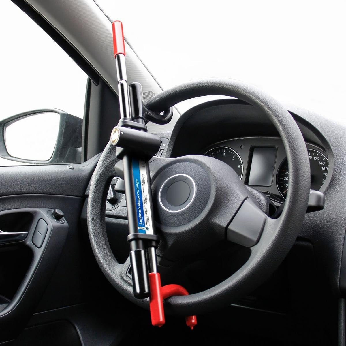 CARTREND 60159 Lenkradkralle mit Pedalsperre schwarz Rot