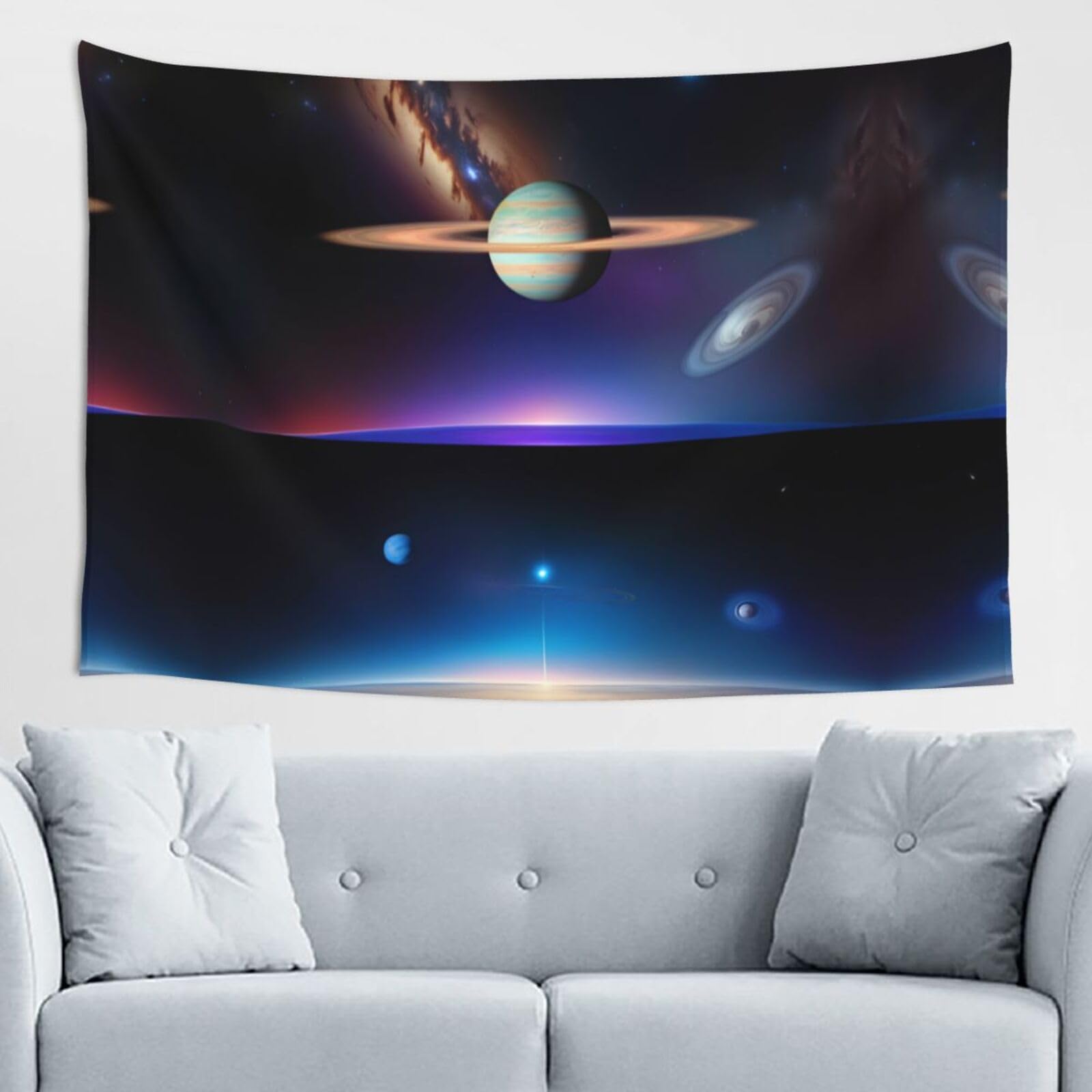 ZZYYDS Cosmic Saturn Wall Decor Tapestry 60x40in, Wall Hanging, Home Decor, Dorm Decor, Porch Tapestry, etc.