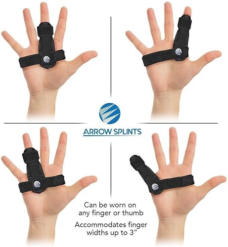 Miniatura 2 de Férula de dedo de mazo  El soporte de dedo gatillo se adapta a dedo meñique, índice, medio, anillo y pulgar, alivio del dolor de artritis,