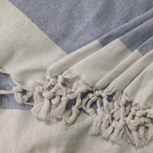 Image of Khadi Handloom Handmade 210TC Single Bed Sheet Cotton 7.5X5 feet Superfine Premium Cotton bedsheet Single Bed Single Pack