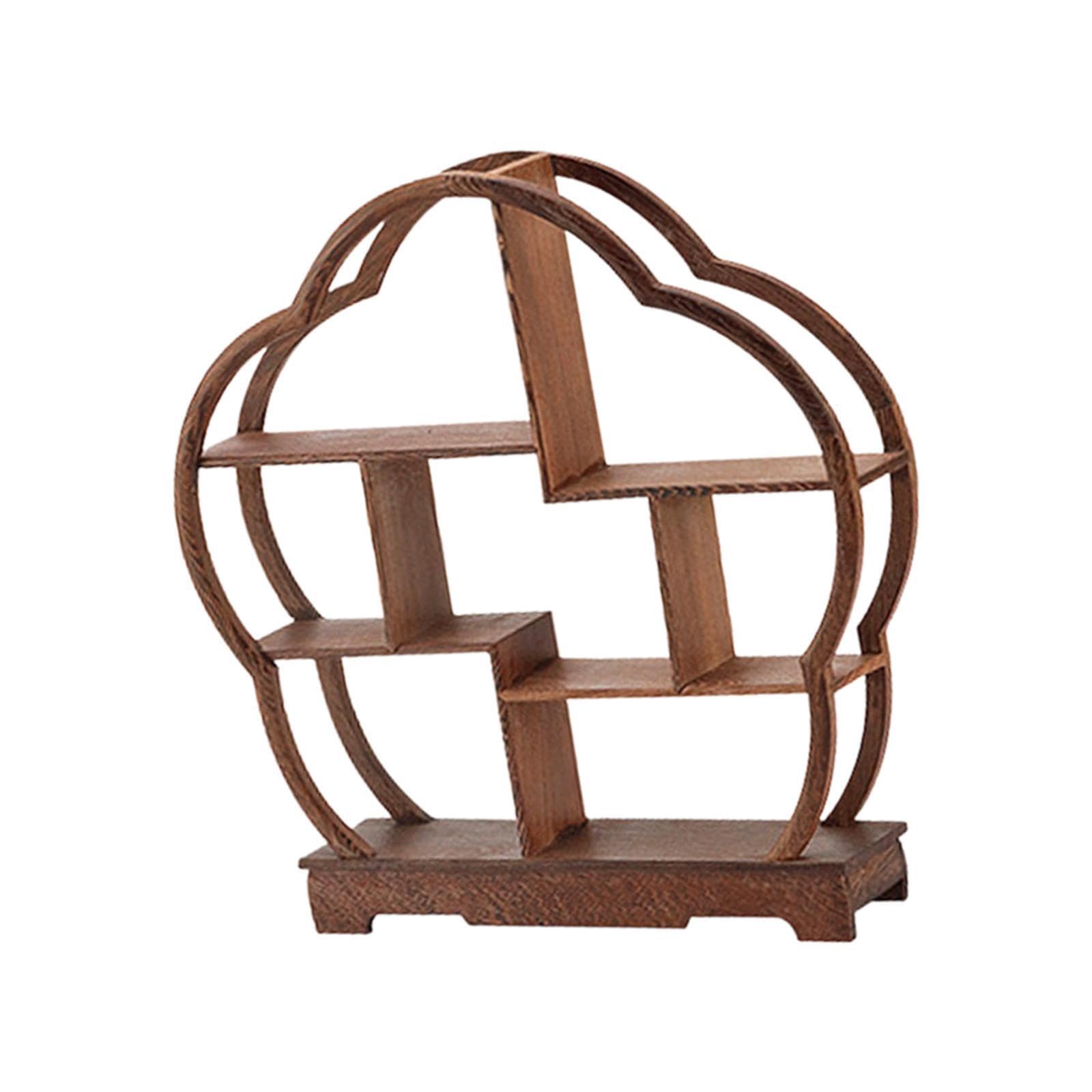 YIXANNX Elegant Desktop Shelf Wooden Display Stand For Showcasing Delicious Cakes And Treats At Any Event Or Celebration Desktop Cabinets Shelf For Home