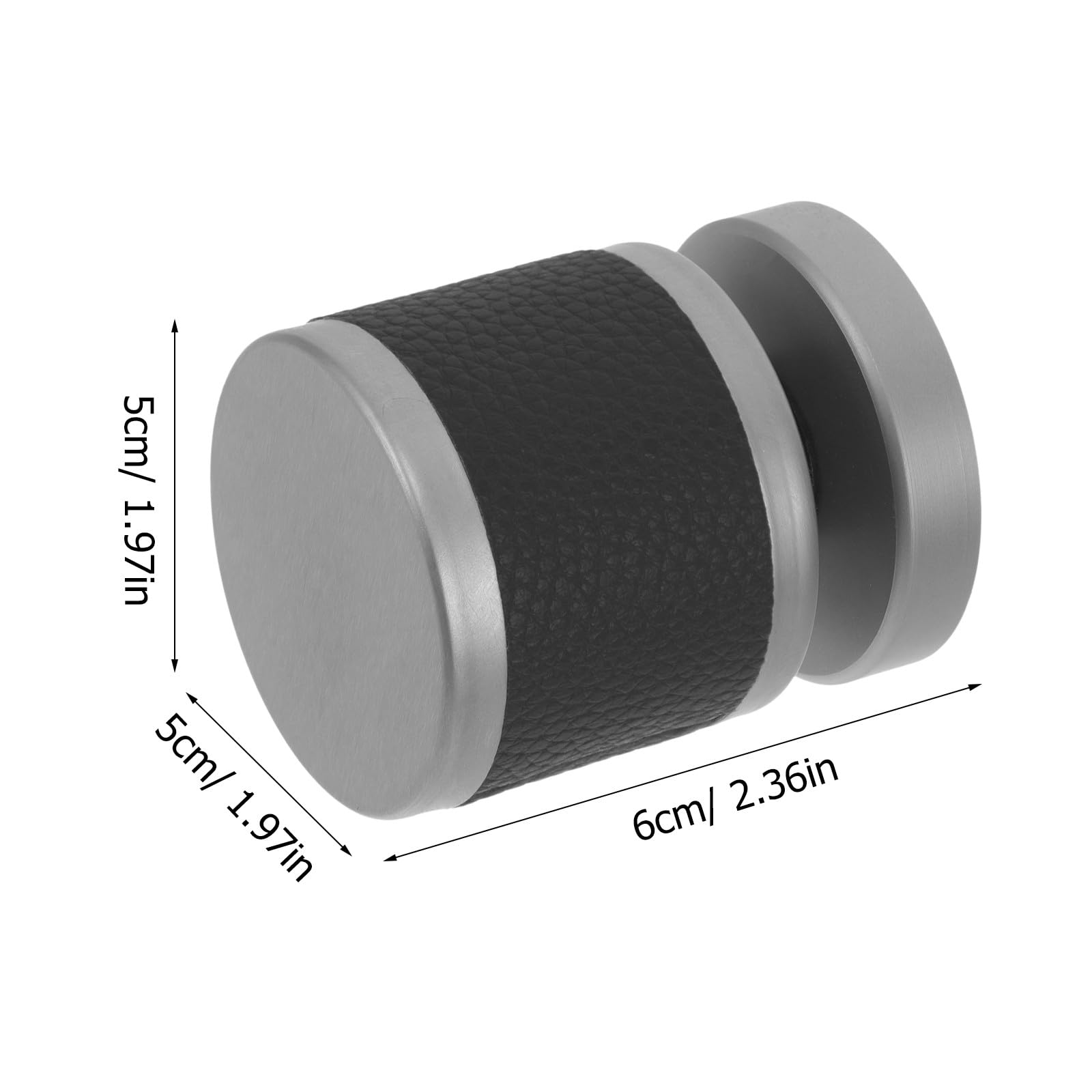 Manija de Bola y Cuero Cerrojo de Aleación de Aluminio Diseño Europeo Simple y Funcional Mejora la Seguridad y Protege para Puertas para Sala de Estar y Puertas de Baño