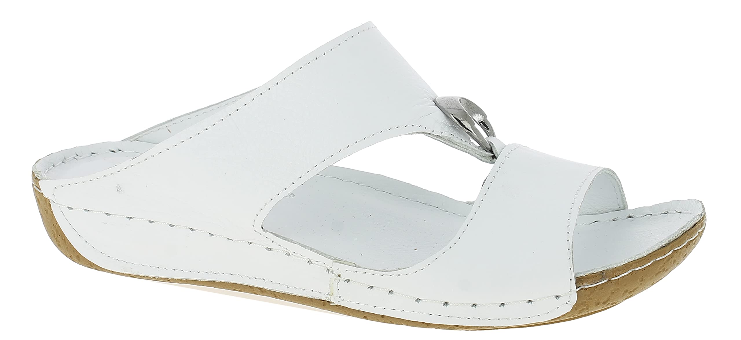 Andrea Conti Women's Mules, White, 40 EU, White, 8 UK