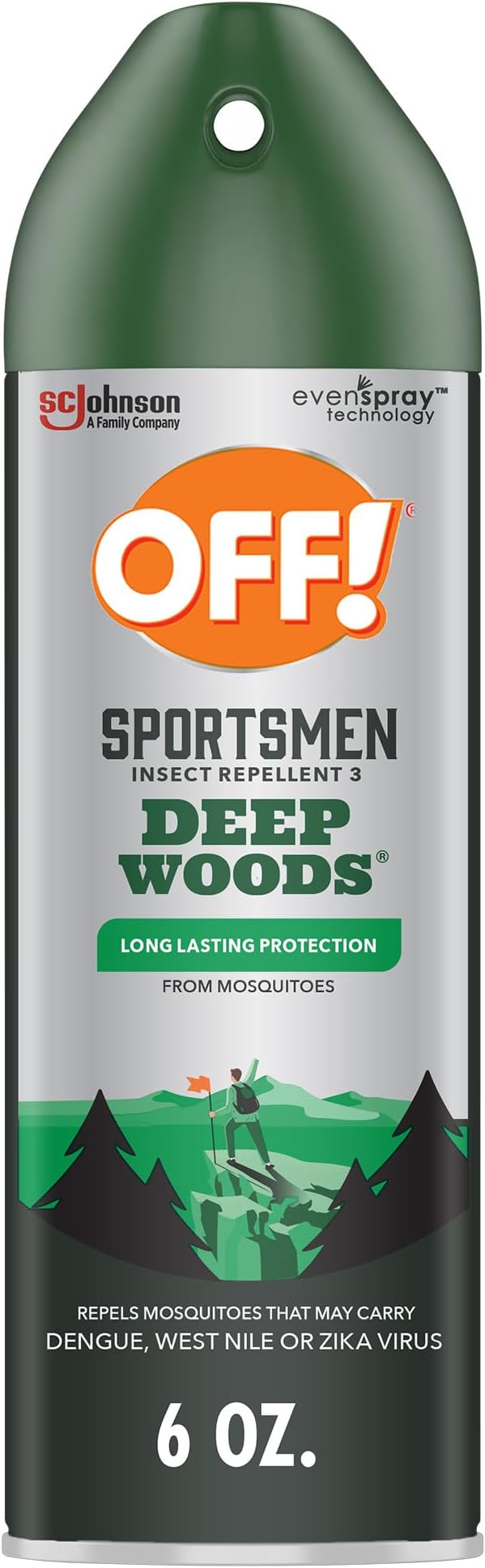 Deep Woods Sportsmen Insect Repellent III Outdoor Bug Spray Long Lasting Protection 6 Ounce (Pack of 1)