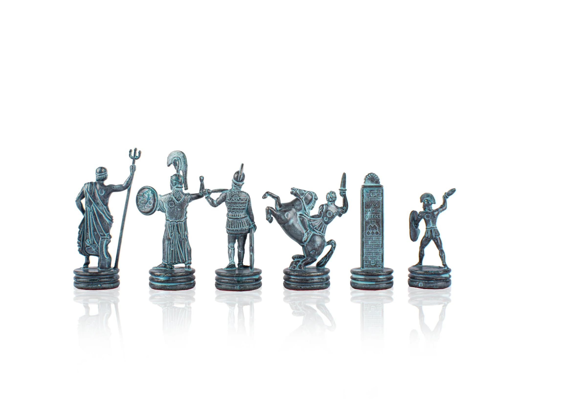 Luxury Manopoulos 32 Piece Chess Set - Inspired by Ancient Greek Mythology - Premium Set Handmade in Greece by Experts