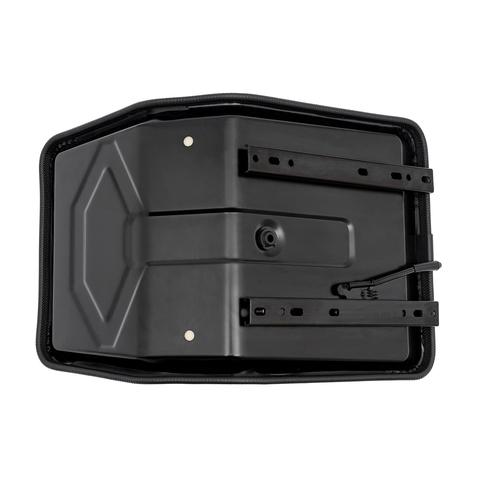 Sedile universale per trattore con rivestimento in PVC - Sedile da trattore imbottito con capacità di carico 100 kg, regolabile di 15 cm, telaio in acciaio resistente alla ruggine per trattore