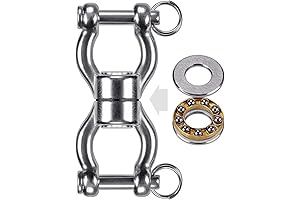 SELEWARE Silent Bearing Swivel Shackle: 360° Rotational Hanging Accessory