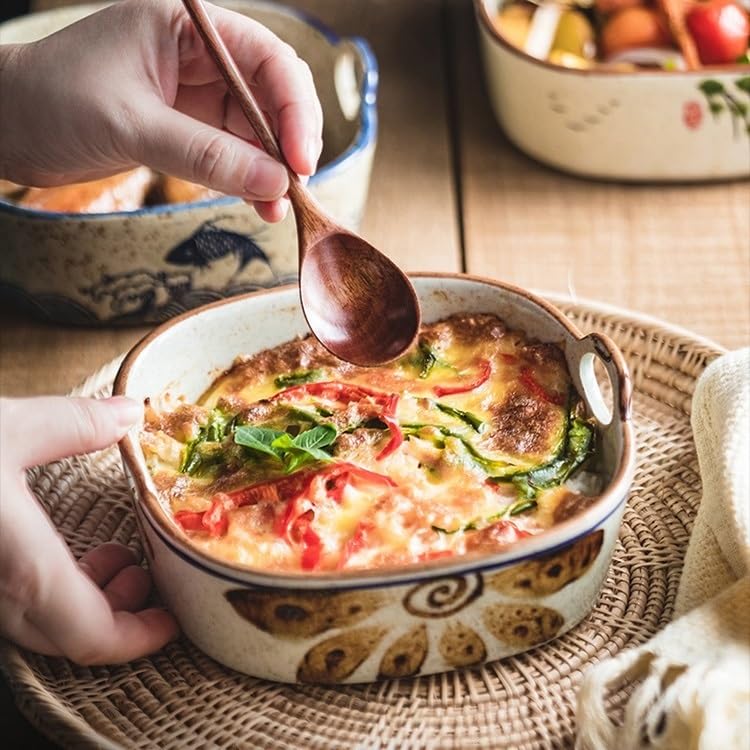 Bol à salade de fruits frits domestique, plateau riz cuit au four Pain